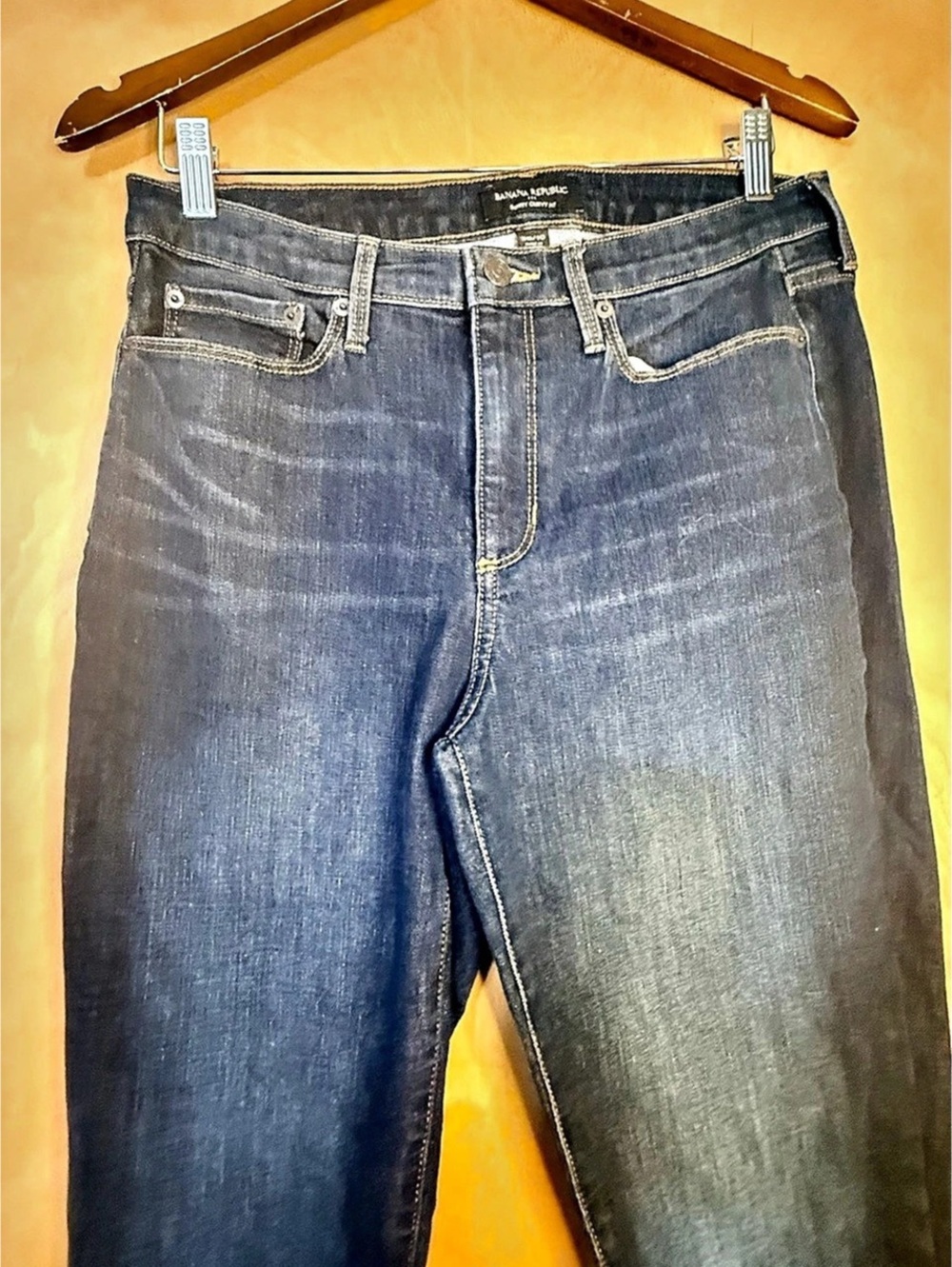 Banana Republic Skinny Curvy Fit Skinny Jeans Blue Waist 30